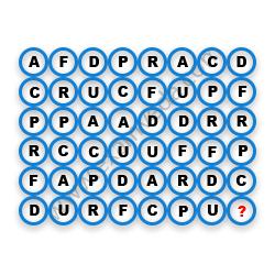 Missing Character Finding mcq question image
