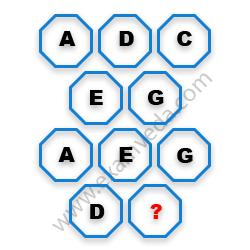 Missing Character Finding mcq question image
