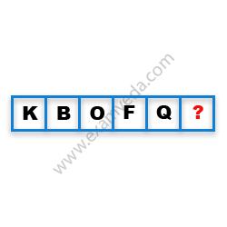 Missing Character Finding mcq question image